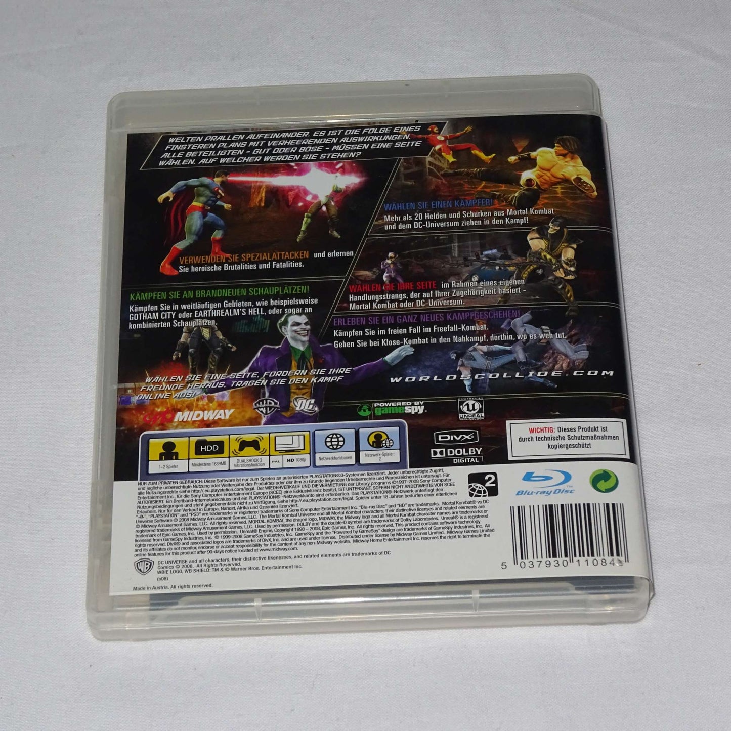 MORTAL KOMBAT vs DC UNIVERSE FÜR PS3 - GEBRAUCHT