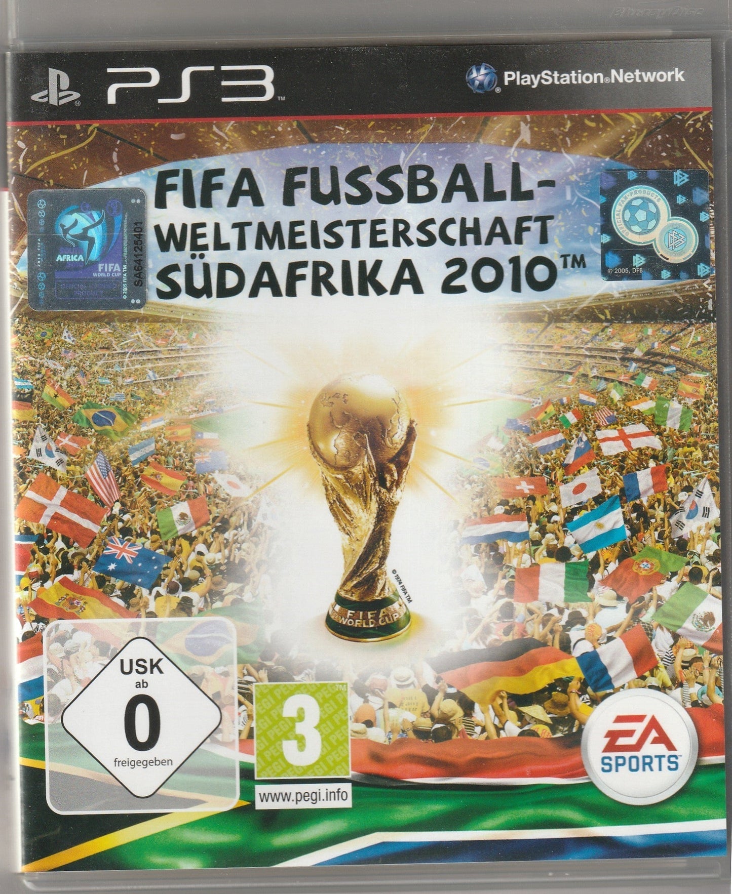 FIFA FUSSBALL WELTMEISTERSCHAFT SÜDAFRIKA 2010 PS3 game used.